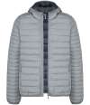 KB6110 K6110 Kariban Lightweight Hooded Padded Jacket marl silver colour image